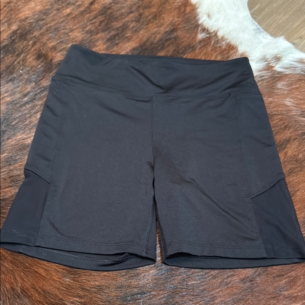 PINK Victoria's Secret Black Bike Shorts with Moisture-Wicking Fabric